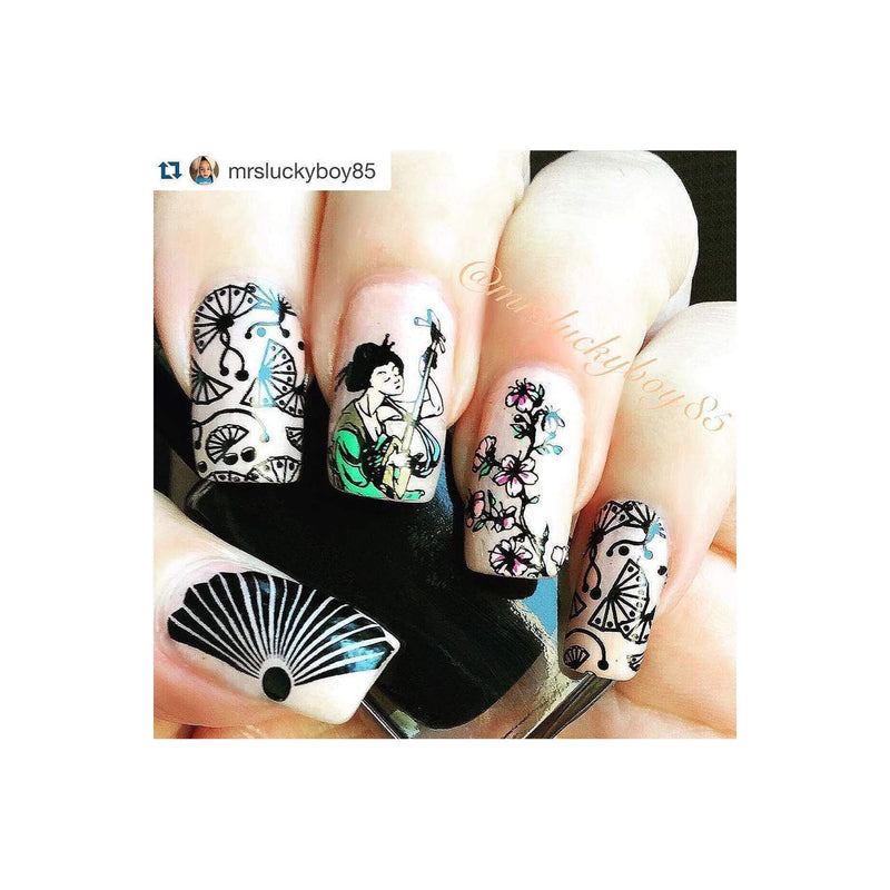 UberChic Beauty Far East-01 Stamping Plate