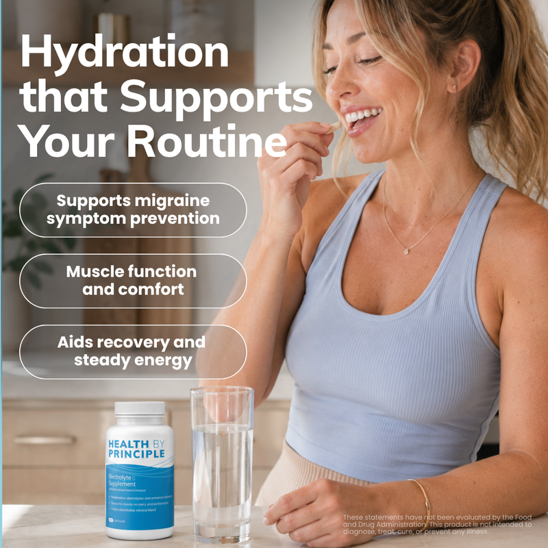 Health By Principle Complete Electrolyte Capsules - Case of 12 Bottles Supplement Gray