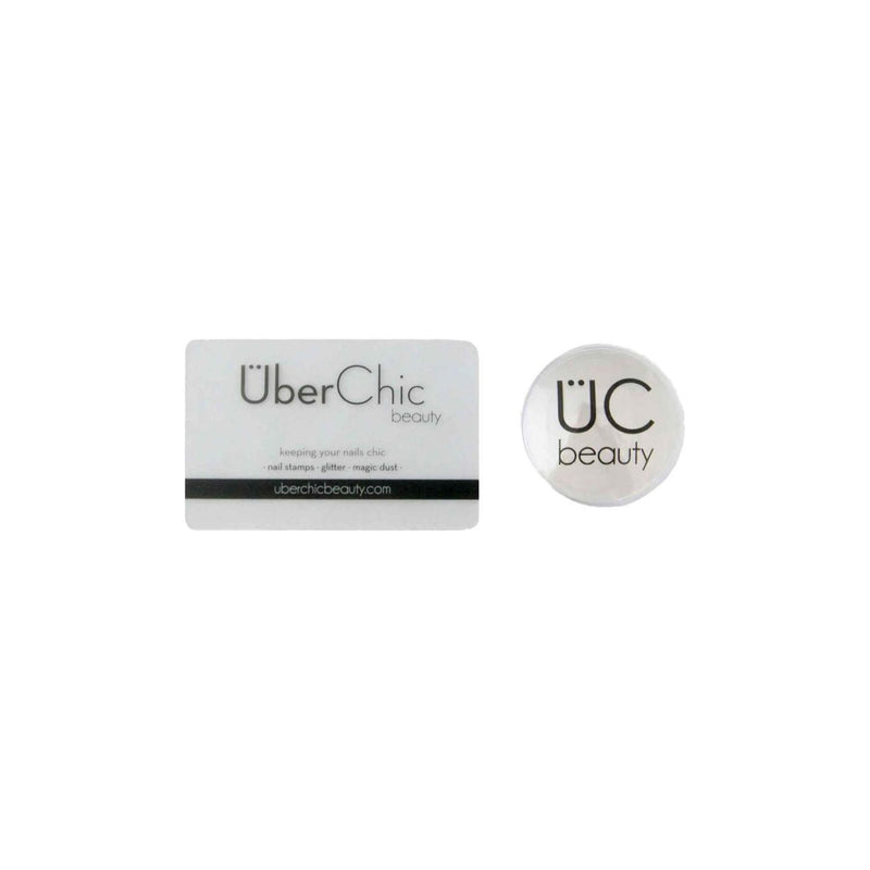 UberChic Beauty XL Clear Stamper with Clear Tall Holder Tool