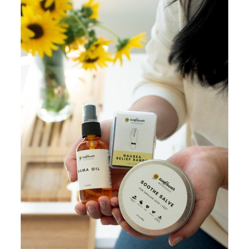 Sunflower Motherhood Pregnancy Mama Pouch Bundle Baby Gift Set