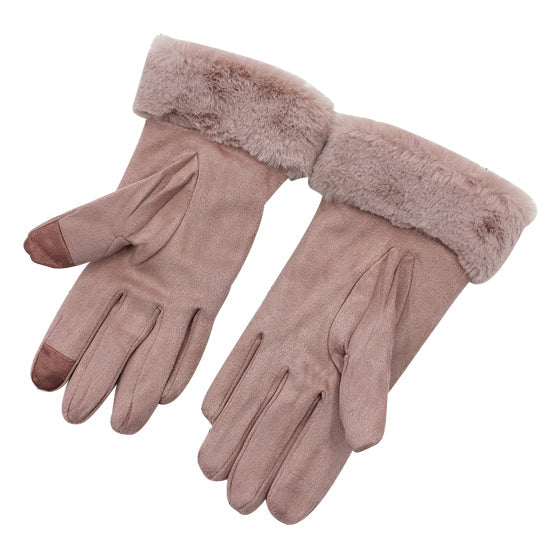 Chic Vibe Suede Smart Touch Gloves by VistaShops