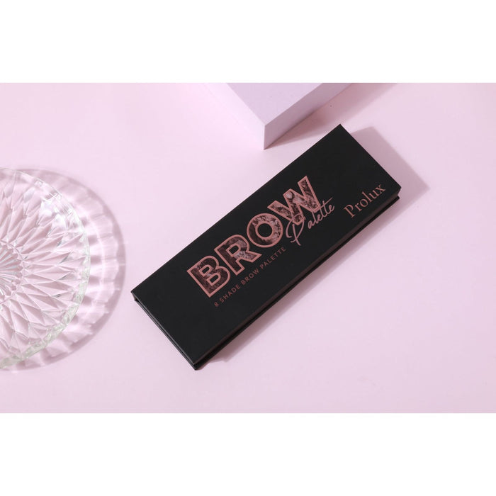 Prolux Cosmetics - 8 Shade Brow Palette With Brush Included | Eyebrow Makeup Kits