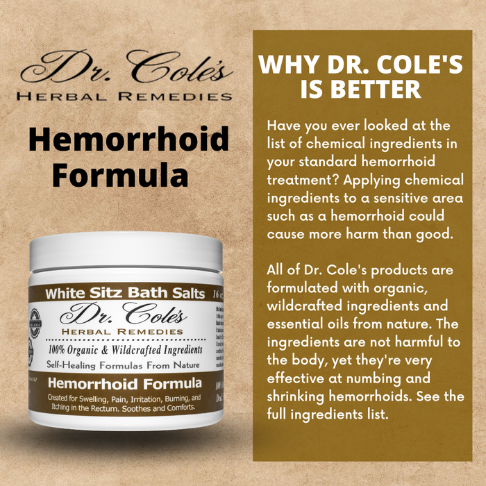 Dr. Cole's Hemorrhoid Salts White