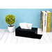 Acrylic Tissue Box Cover, Rectangular Facial Tissue Holder, Black