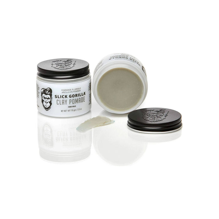 Slick Gorilla Clay Pomade ( Firm Hold ) Or Lightwork ( Light To Medium Hold ) - 2.5 Oz (70 Gm)