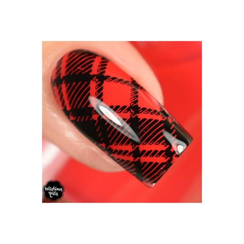 UberChic Beauty Pretty In Plaid-01 Stamping Plate