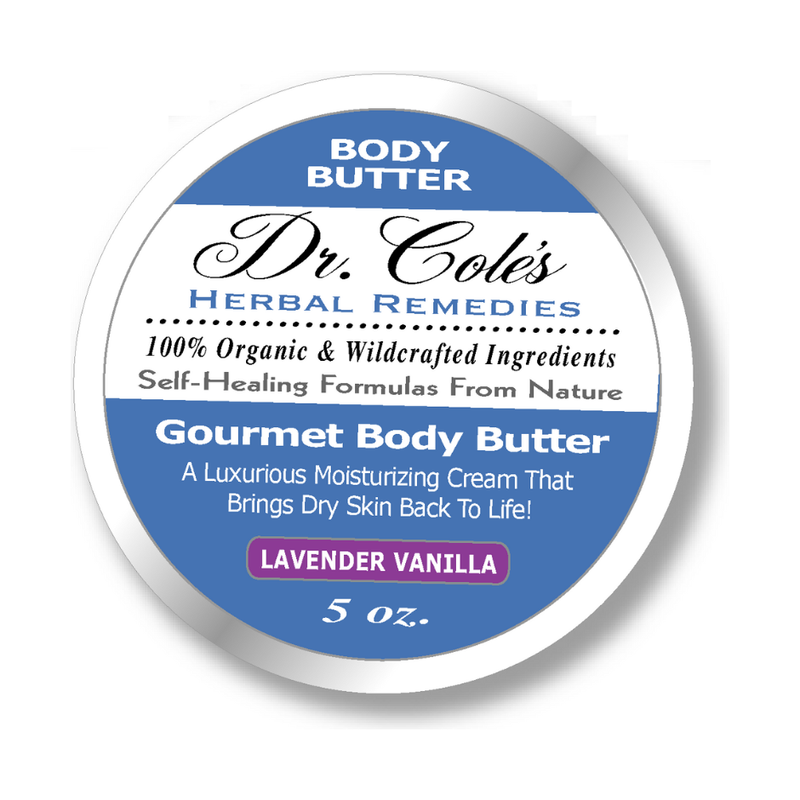 COLEHERBALS 38 - Dr. Cole's Gourmet Body Butter - LAVENDER VANILLA Herbal