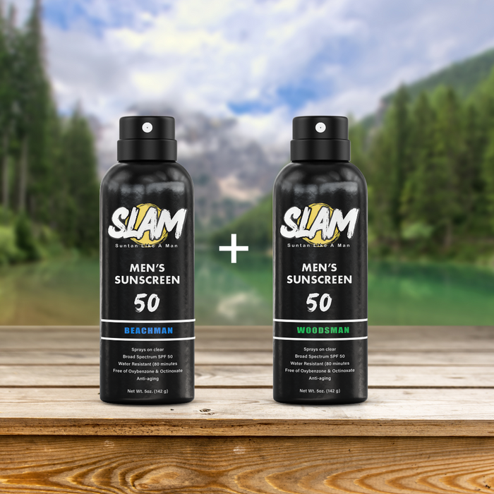 Bundle Pack SPF 50- BeachMan & WoodsMan by Slam Sunscreen