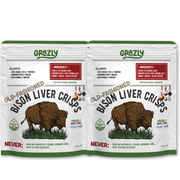 Grazly Bison Liver Crisps - 100% Grass-Fed/Finished Bison Crisp