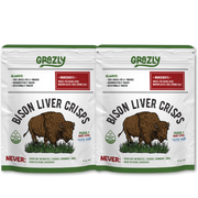 Grazly Bison Liver Crisps - 100% Grass-Fed/Finished Bison Crisp
