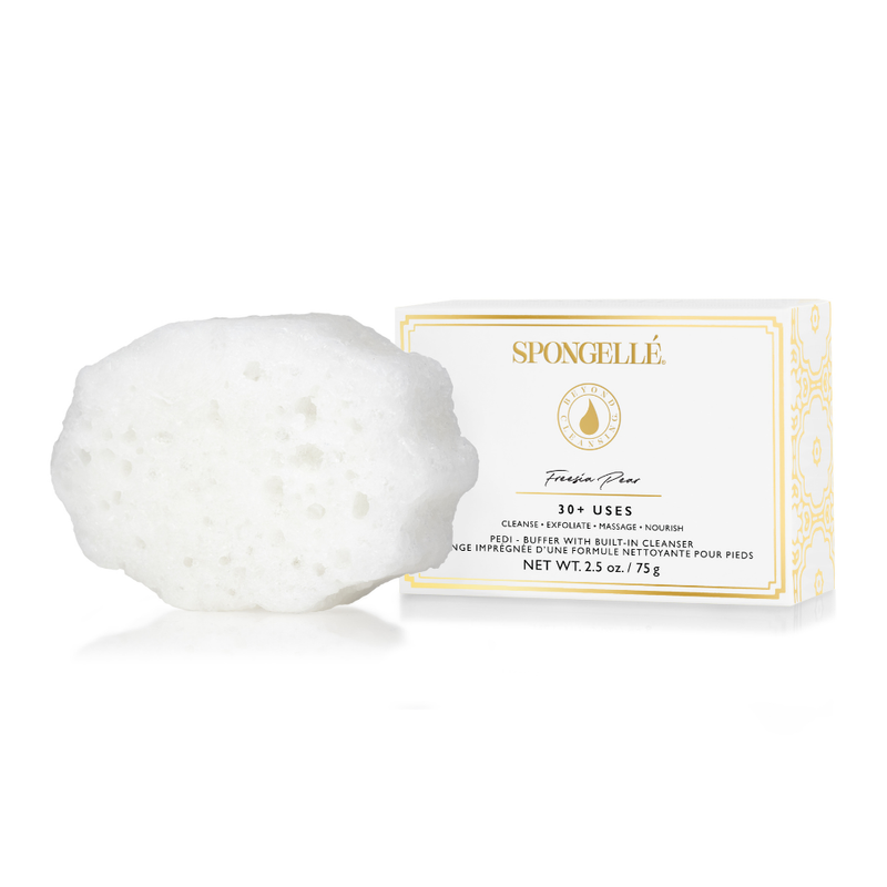 Spongellé Pedi Buffer Assorted Pack Pedi Buffer White Smoke
