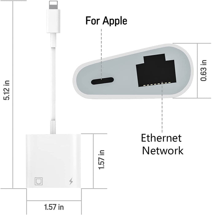 Top-Up Ethernet Adapter for Apple iPhone and iPad