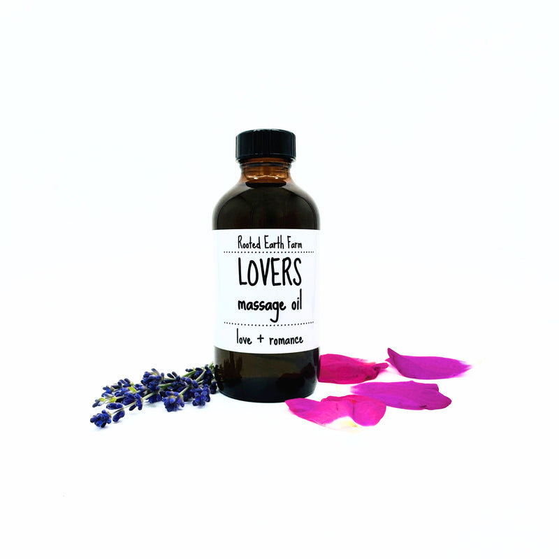 Rooted Earth Farm + Apothecary Lovers Massage Oil Bath + Body Oils