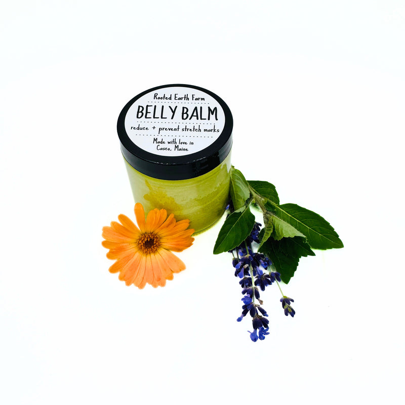 Rooted Earth Farm + Apothecary Belly Balm Herbal Salves + Balms