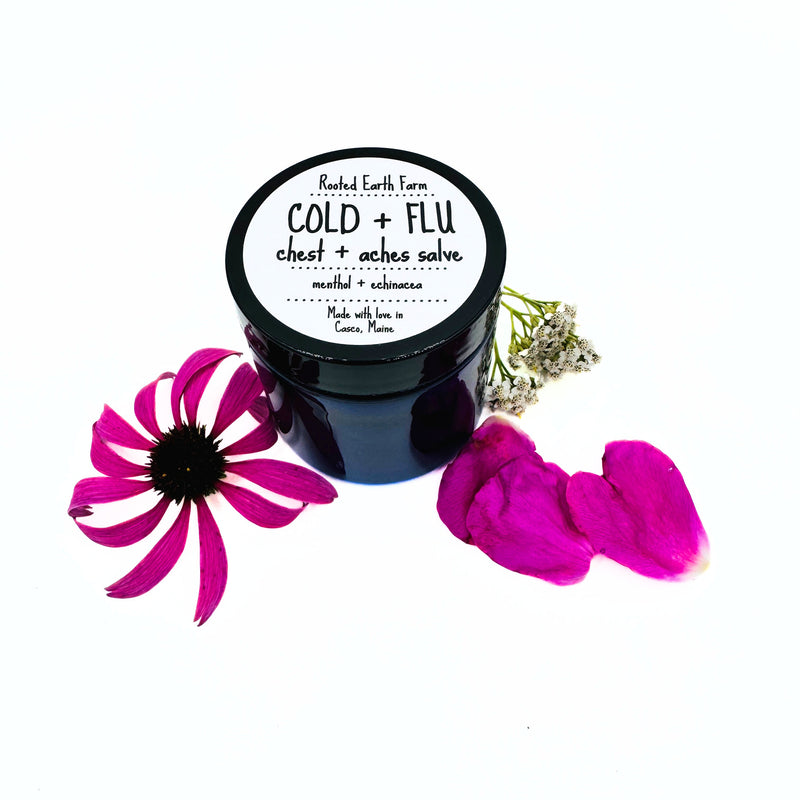 Rooted Earth Farm + Apothecary Cold + Flu Salve Herbal Salves + Balms