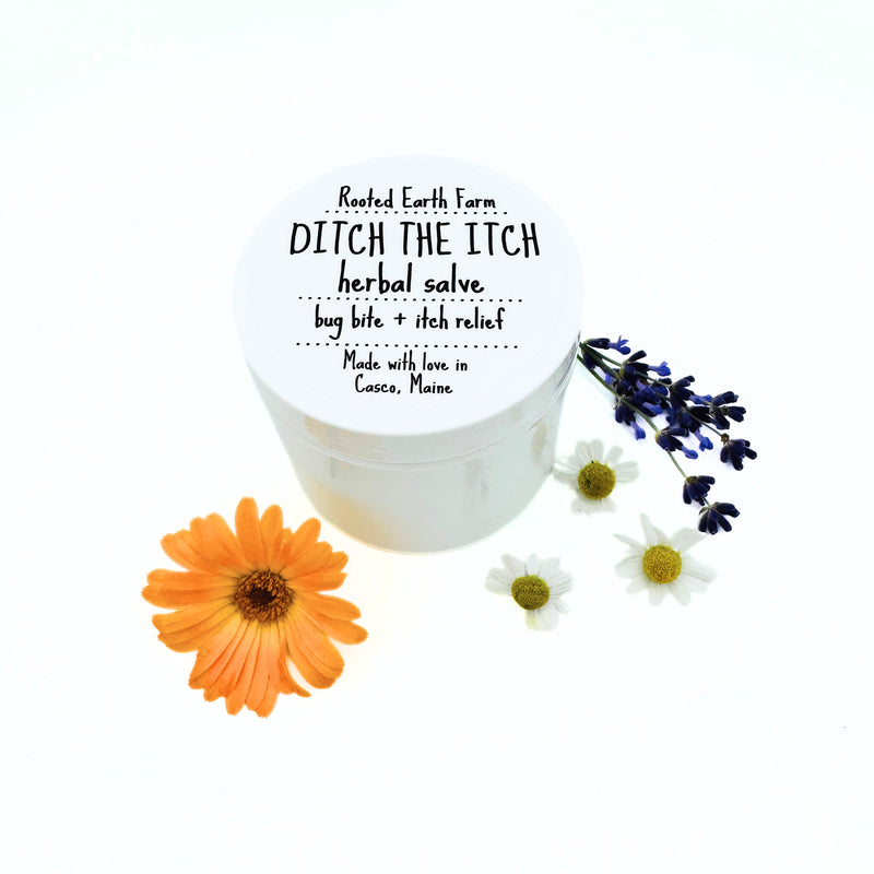 Rooted Earth Farm + Apothecary Ditch the Itch Salve Herbal Salves + Balms