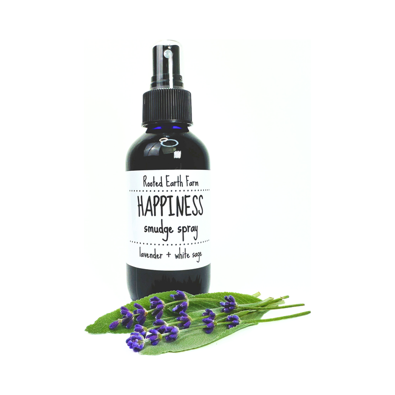 Rooted Earth Farm + Apothecary Happiness Smudge Spray Smudge Sprays