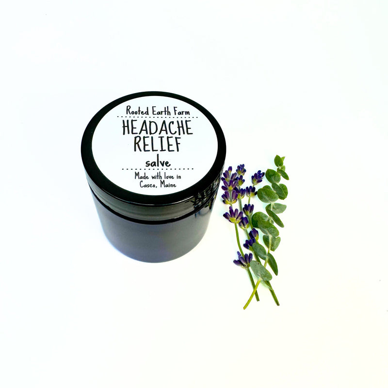 Rooted Earth Farm + Apothecary Headache Relief Salve Herbal Salves + Balms
