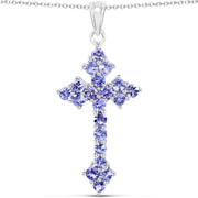 Bids.com 2.00 Carat Genuine Tanzanite .925 Sterling Silver Pendant Pendants