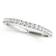 Bids.com 14k White Gold Curved Style Diamond Wedding Ring (1/3 cttw) Rings