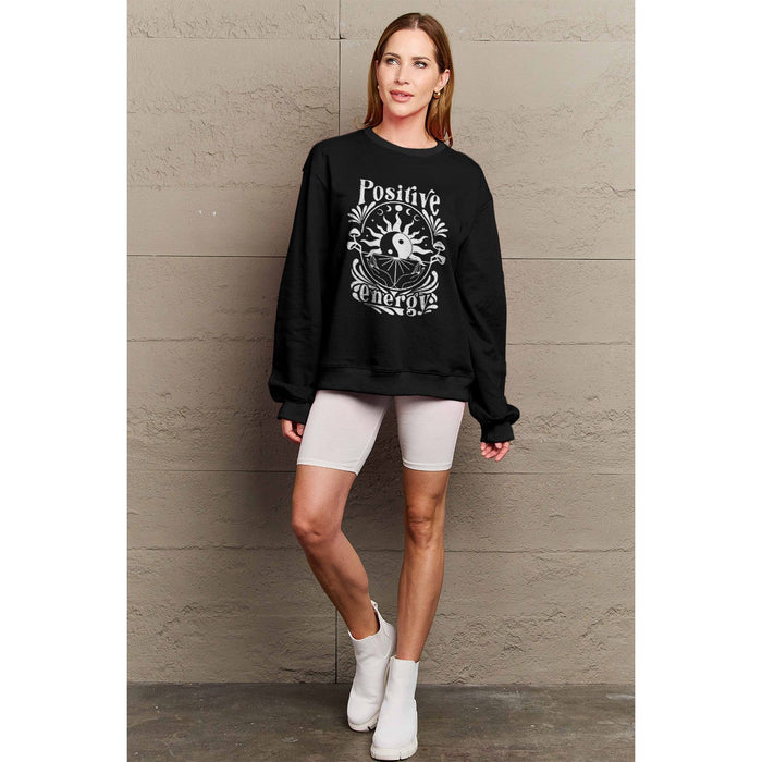 Simply Love POSITIVE ENERGY Graphic Sweatshirt