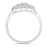 Bids.com 0.37 Carat Genuine White Diamond 14K White Gold Ring (E-F Color, VS-SI Clarity) Rings