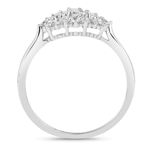 Bids.com 0.37 Carat Genuine White Diamond 14K White Gold Ring (E-F Color, VS-SI Clarity) Rings