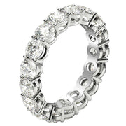 Bids.com Round Cut Lab Grown Diamond Eternity Ring in 14k White Gold (3 cttw FG/VS2) Rings