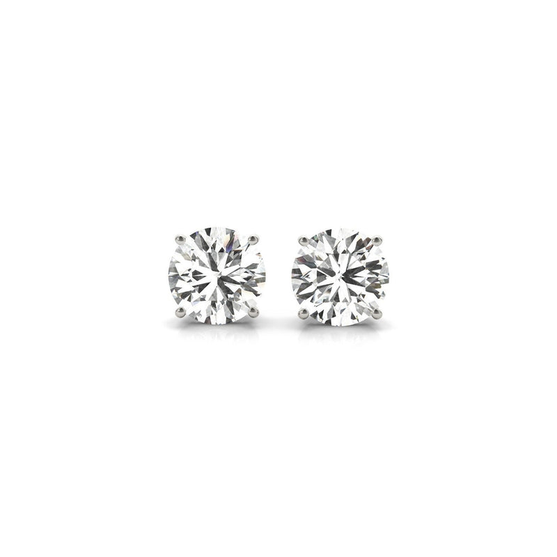 Bids.com 2 cttw Certified IGI Lab Grown Round Diamond Stud Earrings 14k White Gold (G/VS2) Earrings