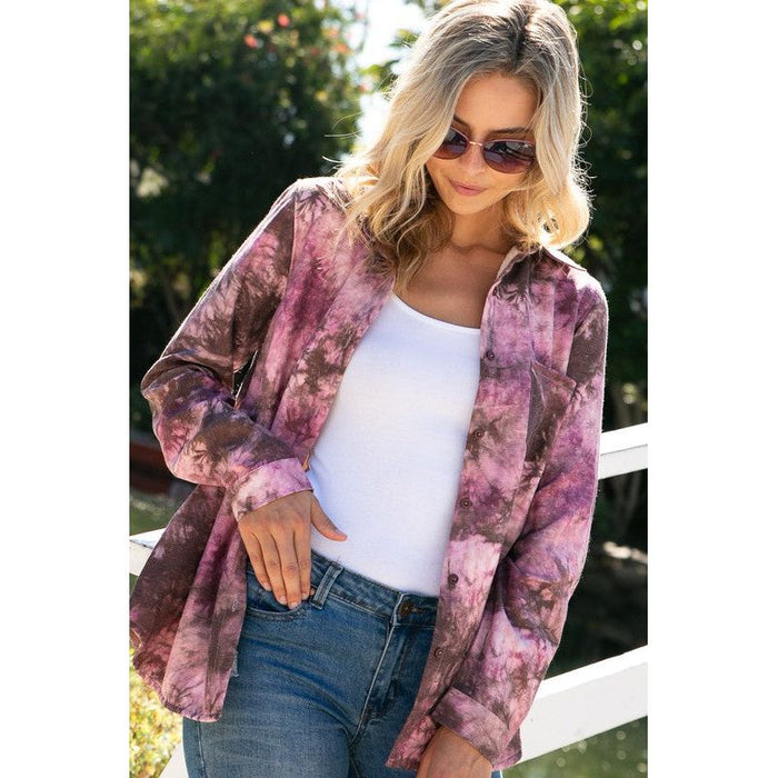 TIE DYE BUTTON DOWN SHIRTS