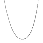 Bids.com 14k White Gold Adjustable Box Chain (1.10 mm) Necklaces