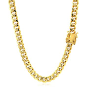Bids.com 5.5mm 14k Yellow Gold Miami Cuban Semi Solid Chain Necklaces
