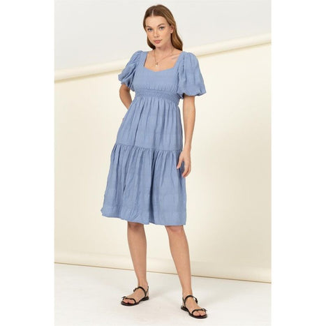 Find Me Again Tiered Midi Dress