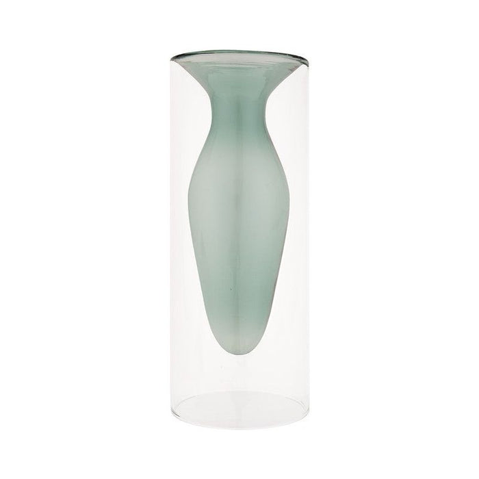 Double Layer Transparent Glass Vase 3 pcs/set