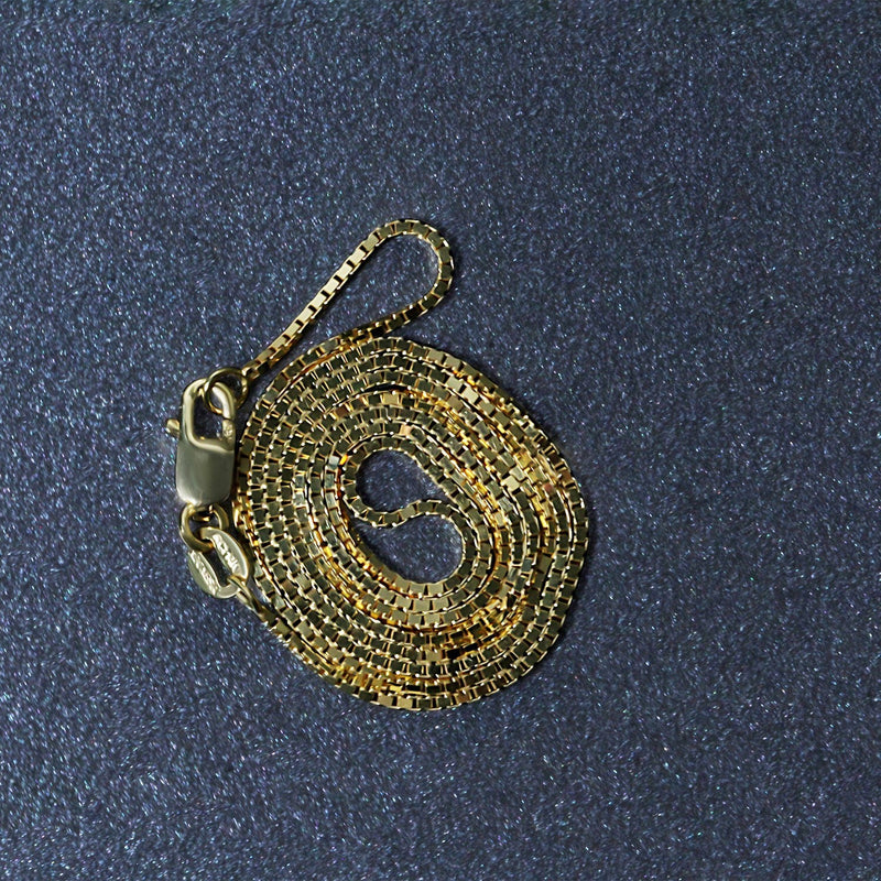 Bids.com 14k Yellow Gold Classic Box Chain 1.0mm Necklaces