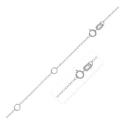 Bids.com Double Extendable Piatto Chain in 14k White Gold (1.2mm) Necklaces