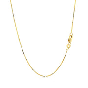 Bids.com 14k Yellow Gold Classic Box Chain 0.7mm Necklaces