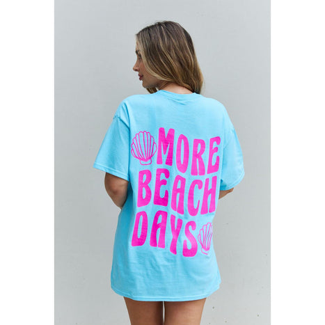 Sweet Claire "More Beach Days" Oversized Graphic T-Shirt