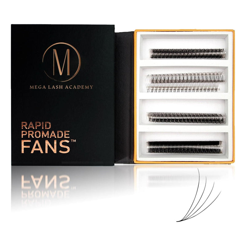 Mega Lash Academy 4D Mix Rapid Promade Fans® - 1000 Fans Promade Fans