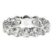 Bids.com Round Cut Lab Grown Diamond Eternity Ring in 14k White Gold (6 cttw FG/VS2) Rings