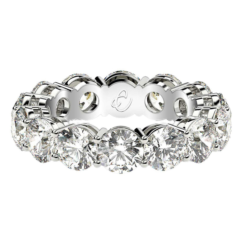 Bids.com Round Cut Lab Grown Diamond Eternity Ring in 14k White Gold (6 cttw FG/VS2) Rings