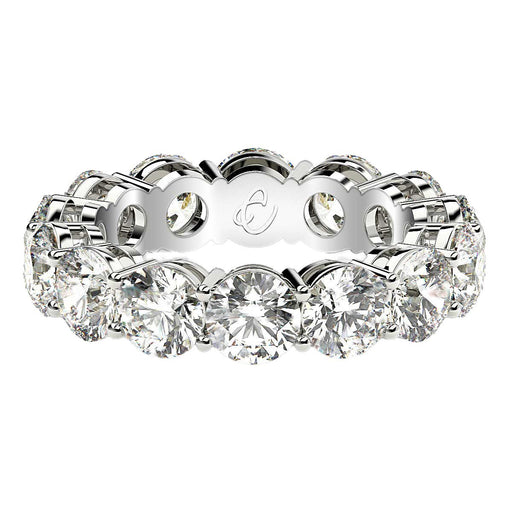 Bids.com Round Cut Lab Grown Diamond Eternity Ring in 14k White Gold (6 cttw FG/VS2) Rings