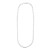 Bids.com Sterling Silver Rhodium Plated Paperclip Chain (3.0 mm) Necklaces