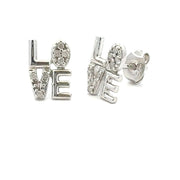 Bids.com .03ct Diamond Earrings Sterling Silver Earrings