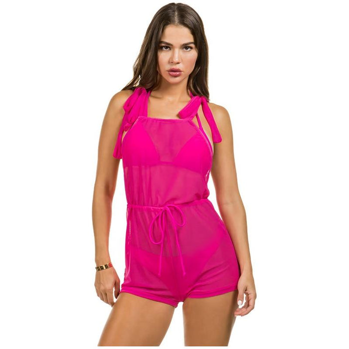 two piece swimsuit with jumpsuit coverup