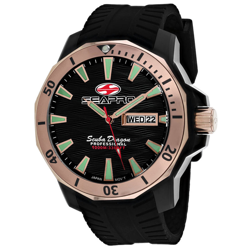 Bids.com Seapro Men's Scuba Dragon Diver Limited Edition 1000 Meters Watches
