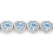 Bids.com 10.50 Carat Genuine Blue Topaz .925 Sterling Silver Bracelet Bracelets