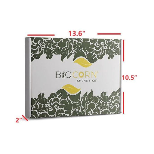 BIOCORN All-in-Kit Travel Kit, 15-Piece Travel Size Toiletries Accessories in the GIFT box (10 PACK)