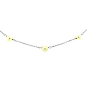 Bids.com 14k White Gold Necklace with White Pearls Necklaces