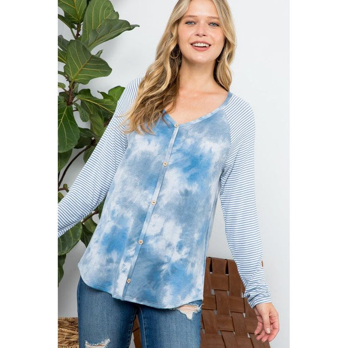 TIE DYE MIXED TOP